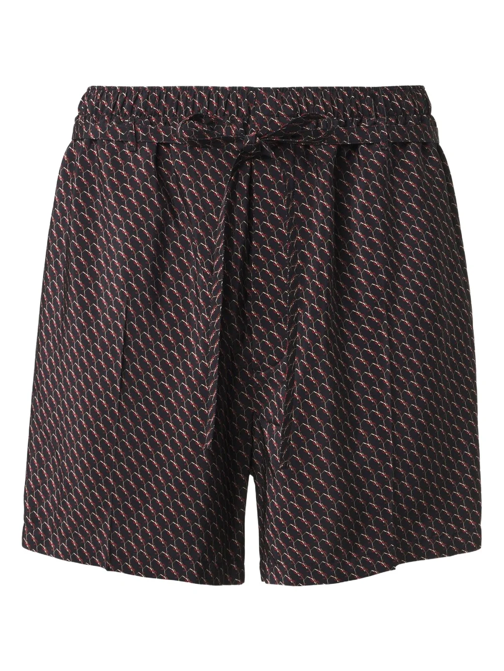 Saint Laurent Cassandre printed silk shorts