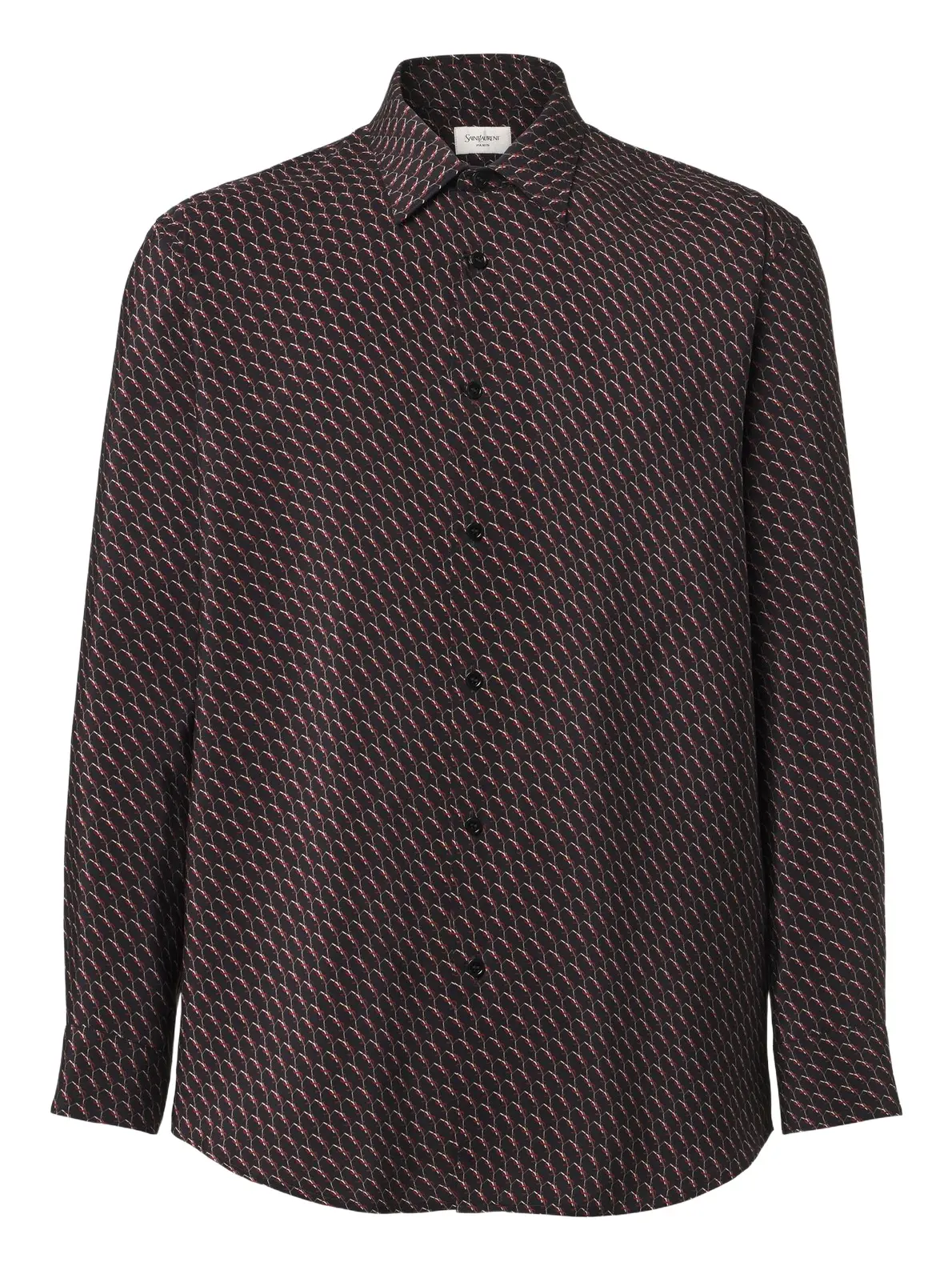 Saint Laurent Cassandre printed silk shirt