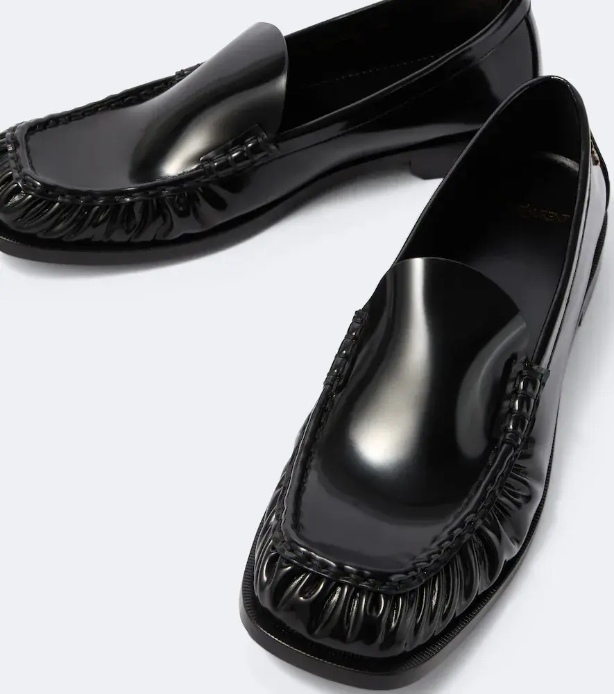 Saint Laurent Theobald Cassandre leather loafers | Thumbnail 2