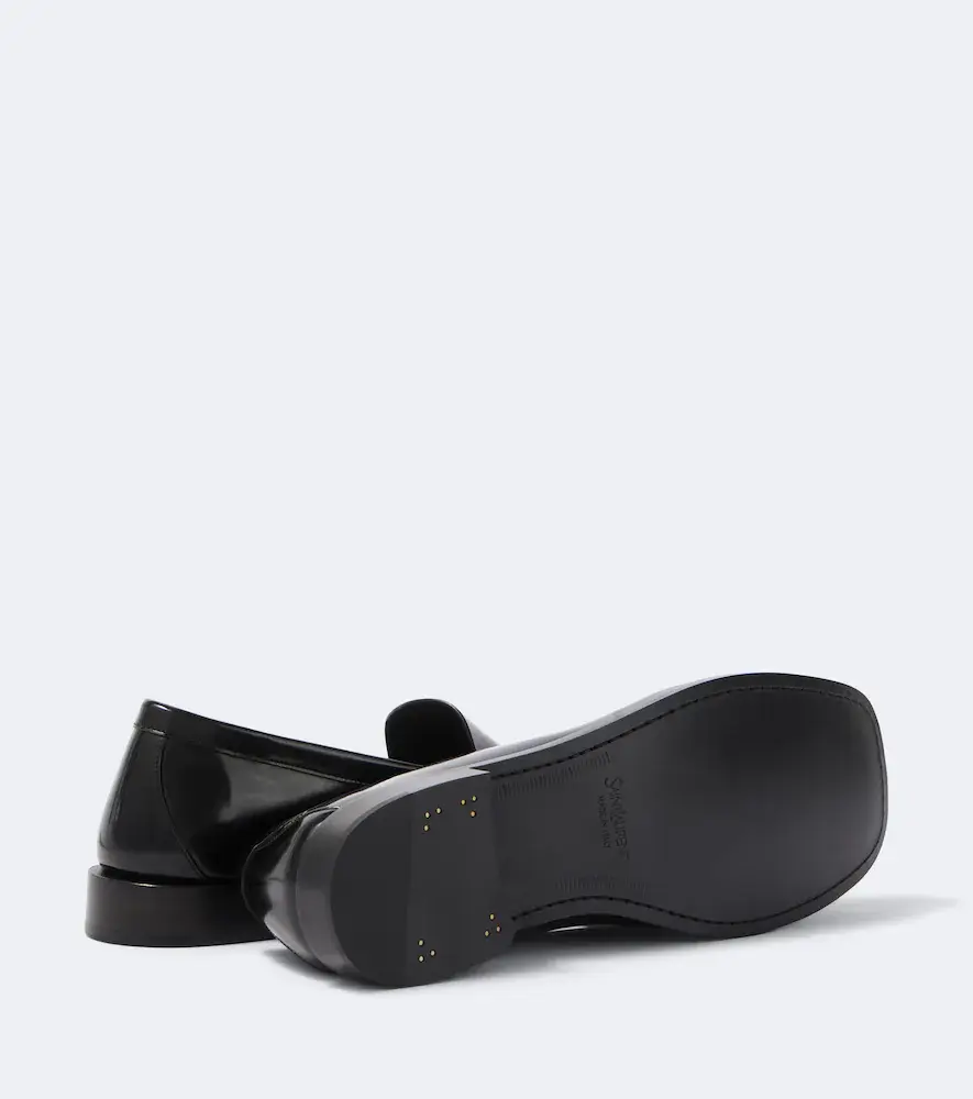 Saint Laurent Theobald Cassandre leather loafers | Thumbnail 3