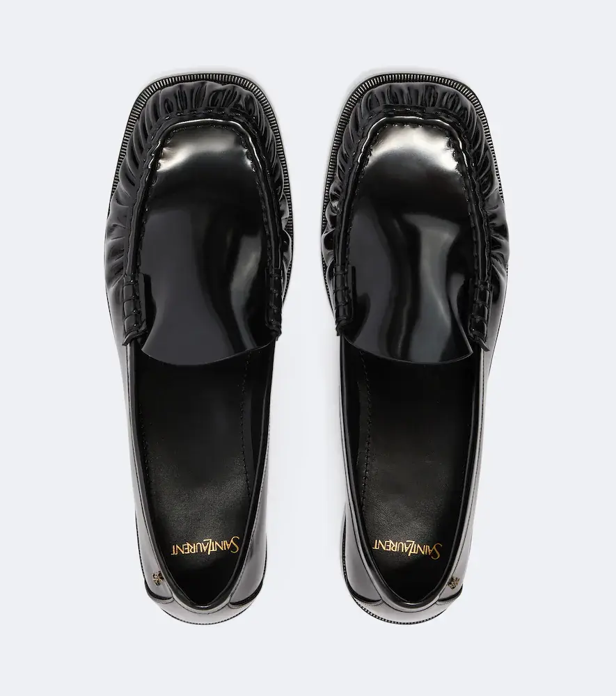 Saint Laurent Theobald Cassandre leather loafers | Thumbnail 4