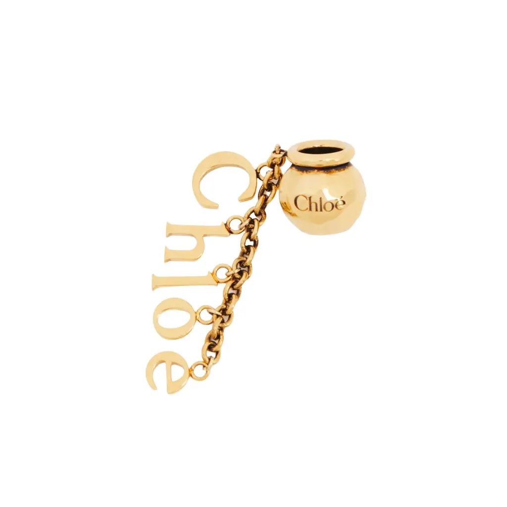 Sphere Chloé Letters Dice charm for Bracelet bag in brass Sphere Chloé Letters Dice charm for Bracelet bag in brass