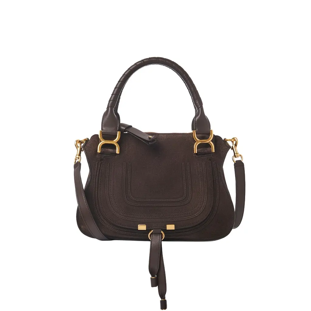 Chloé Small Marcie bag in suede leather | Image 1 Chloé Small Marcie bag in suede leather | Image 1