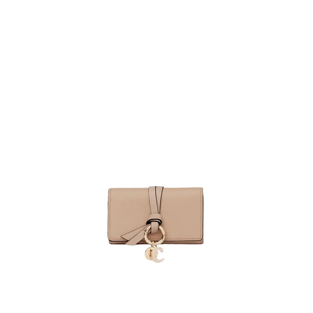 Chloé Alphabet key case in grained leather | Image 1 Chloé Alphabet key case in grained leather | Image 1