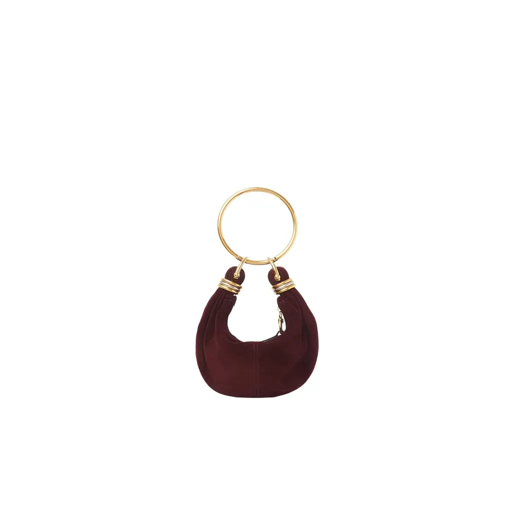 Chloé Mini Bracelet Hobo bag in suede leather | Image 1 Chloé Mini Bracelet Hobo bag in suede leather | Image 1
