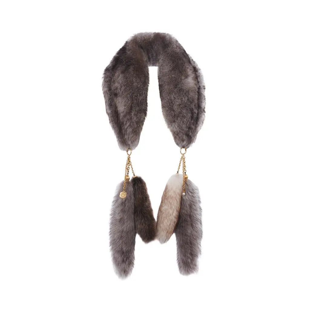 Chloé The Treasure Tails scarf in shearling | Image 1 Chloé The Treasure Tails scarf in shearling | Image 1