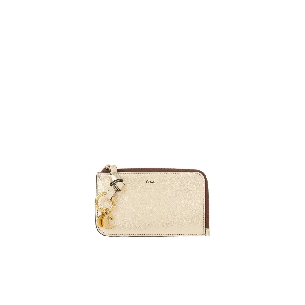 Chloé Alphabet wallet in metallized leather | Image 1 Chloé Alphabet wallet in metallized leather | Image 1