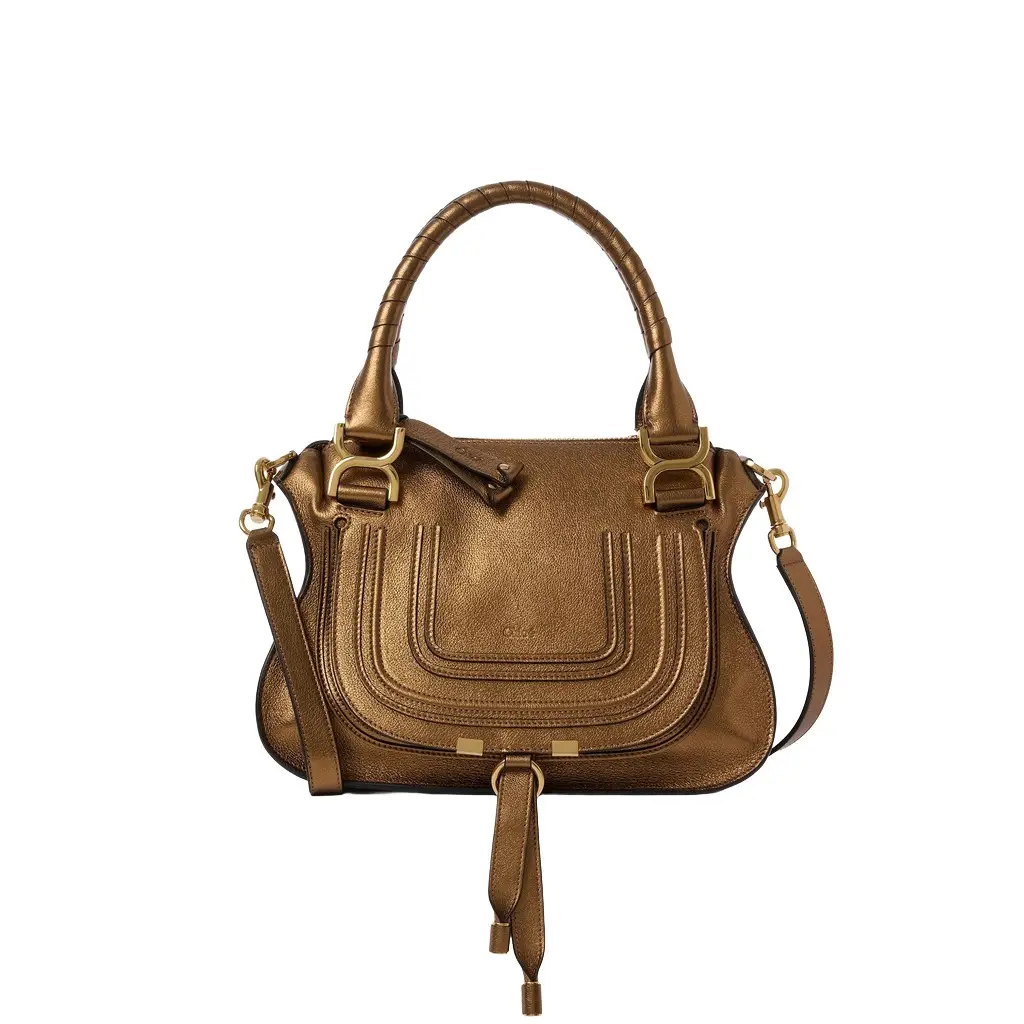 Chloé Small Marcie bag in metallized leather | Image 1 Chloé Small Marcie bag in metallized leather | Image 1