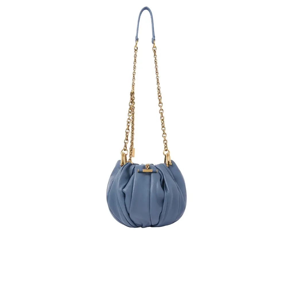 Chloé Chloé Plissé shoulder bag with chain in pleated leather | Image 1 Chloé Chloé Plissé shoulder bag with chain in pleated leather | Image 1