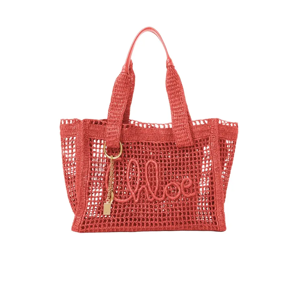 Chloé Summer Banana east-west tote bag in raffia | Image 1 Chloé Summer Banana east-west tote bag in raffia | Image 1