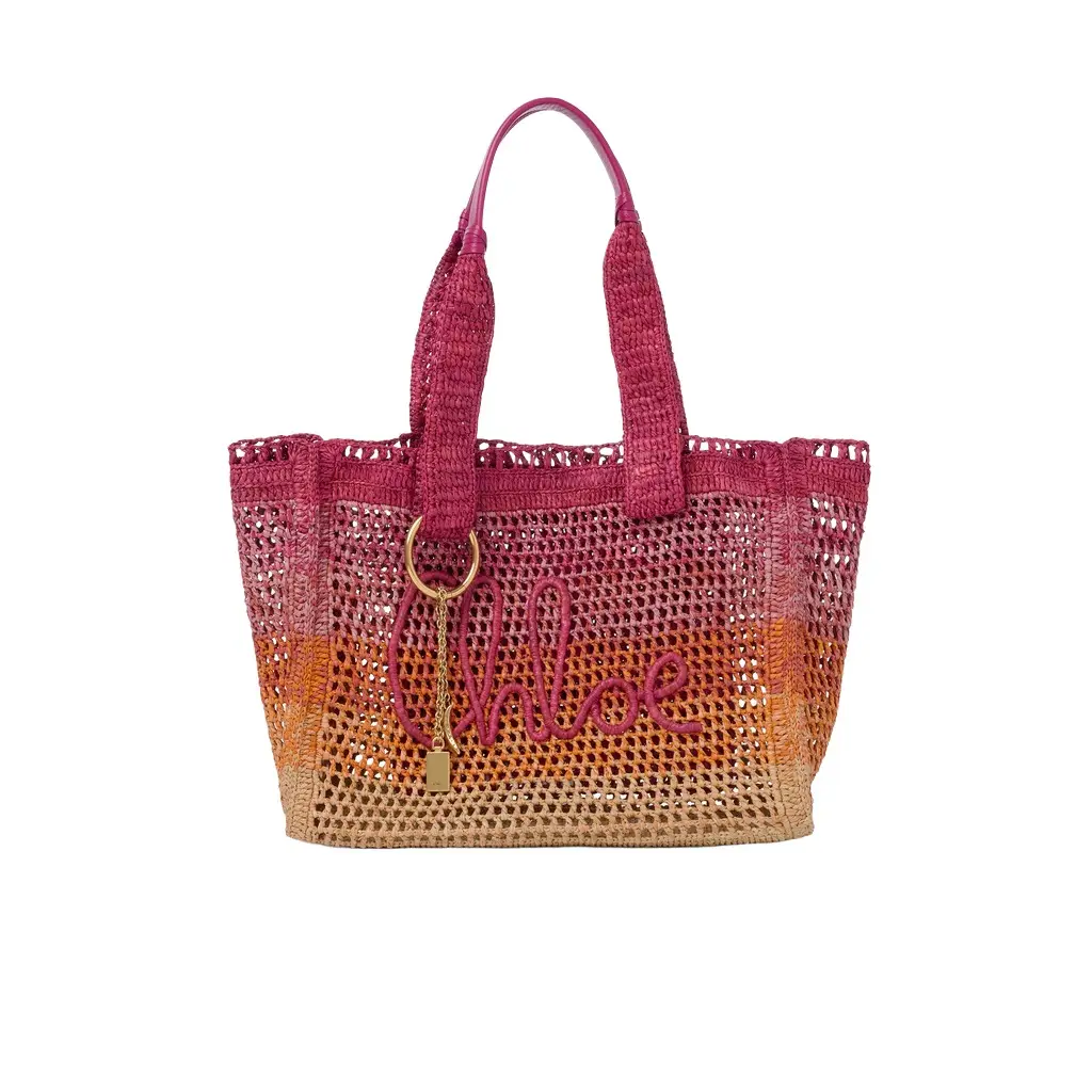 Chloé Summer Banana east-west tote bag in raffia | Image 1 Chloé Summer Banana east-west tote bag in raffia | Image 1