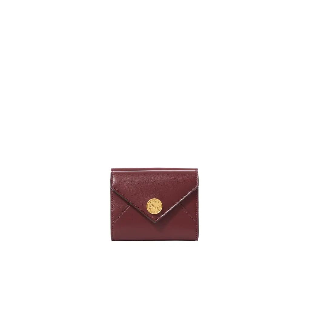 Chloé Small Envelope tri-fold in soft & suede leather | Image 1 Chloé Small Envelope tri-fold in soft & suede leather | Image 1