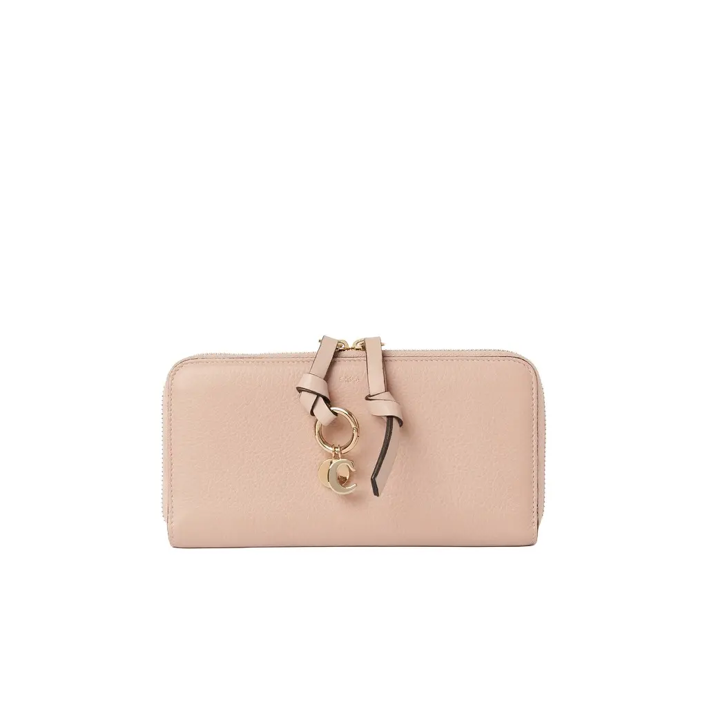 Chloé Alphabet zipped long wallet in grained leather | Image 1 Chloé Alphabet zipped long wallet in grained leather | Image 1