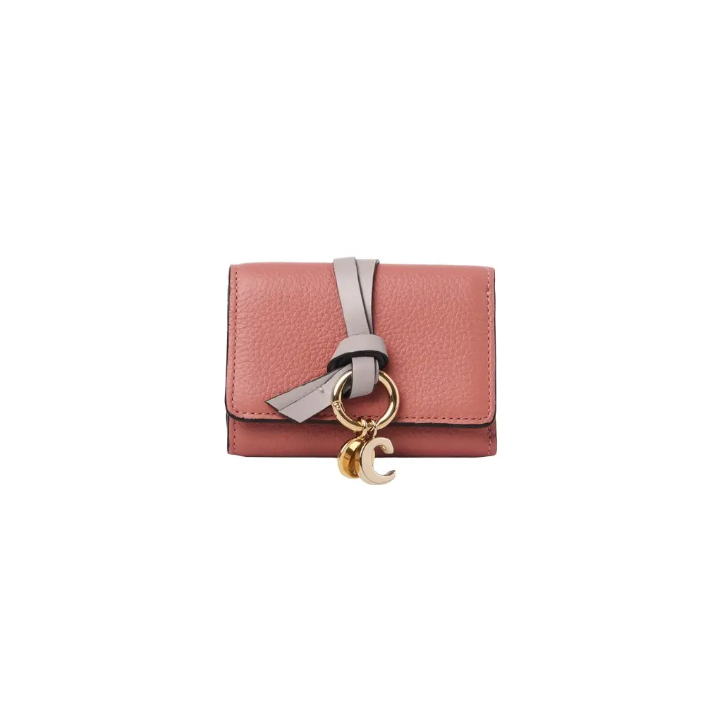 Chloé Mini Alphabet tri-fold in grained leather | Image 1 Chloé Mini Alphabet tri-fold in grained leather | Image 1