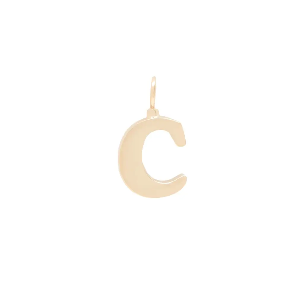 Chloé Alphabet letter C charm in brass | Image 1 Chloé Alphabet letter C charm in brass | Image 1