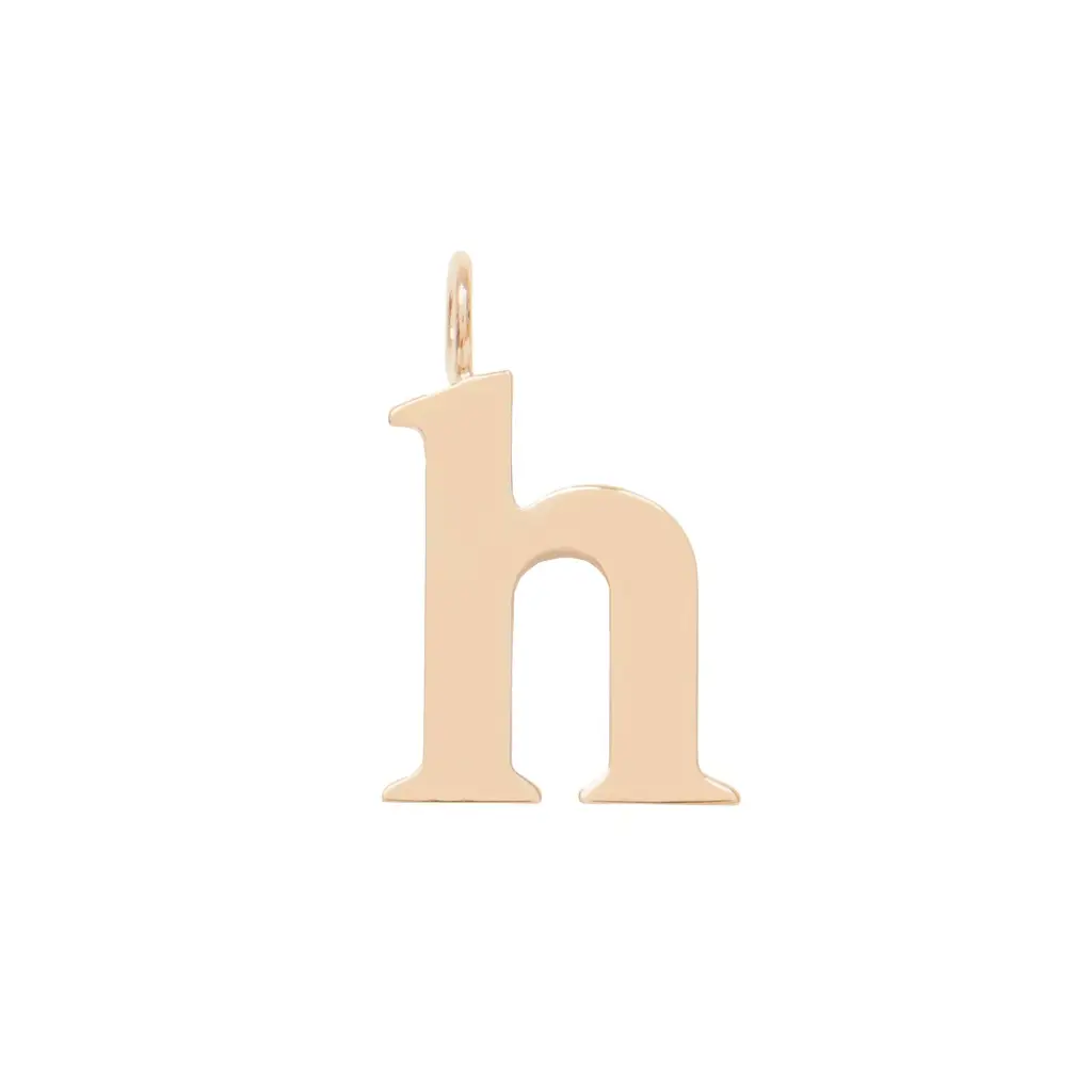 Chloé Alphabet letter H charm in brass | Image 1 Chloé Alphabet letter H charm in brass | Image 1