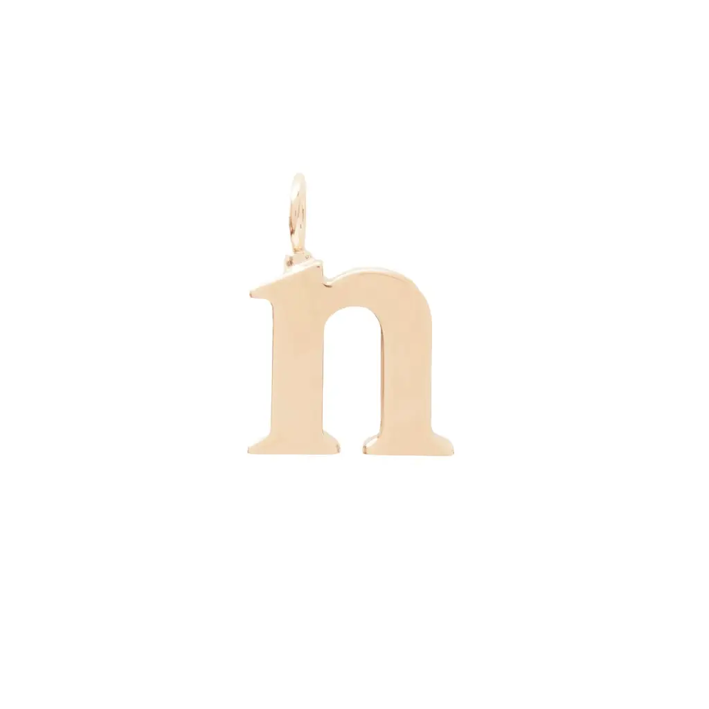 Chloé Alphabet letter N charm in brass | Image 1 Chloé Alphabet letter N charm in brass | Image 1
