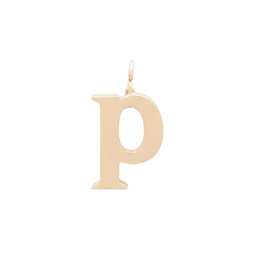 Chloé Alphabet letter P charm in brass | Image 1 Chloé Alphabet letter P charm in brass | Image 1