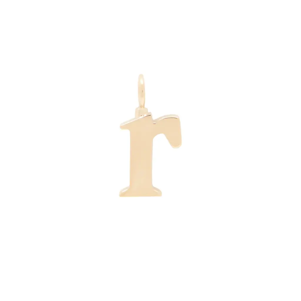 Chloé Alphabet letter R charm in brass | Image 1 Chloé Alphabet letter R charm in brass | Image 1