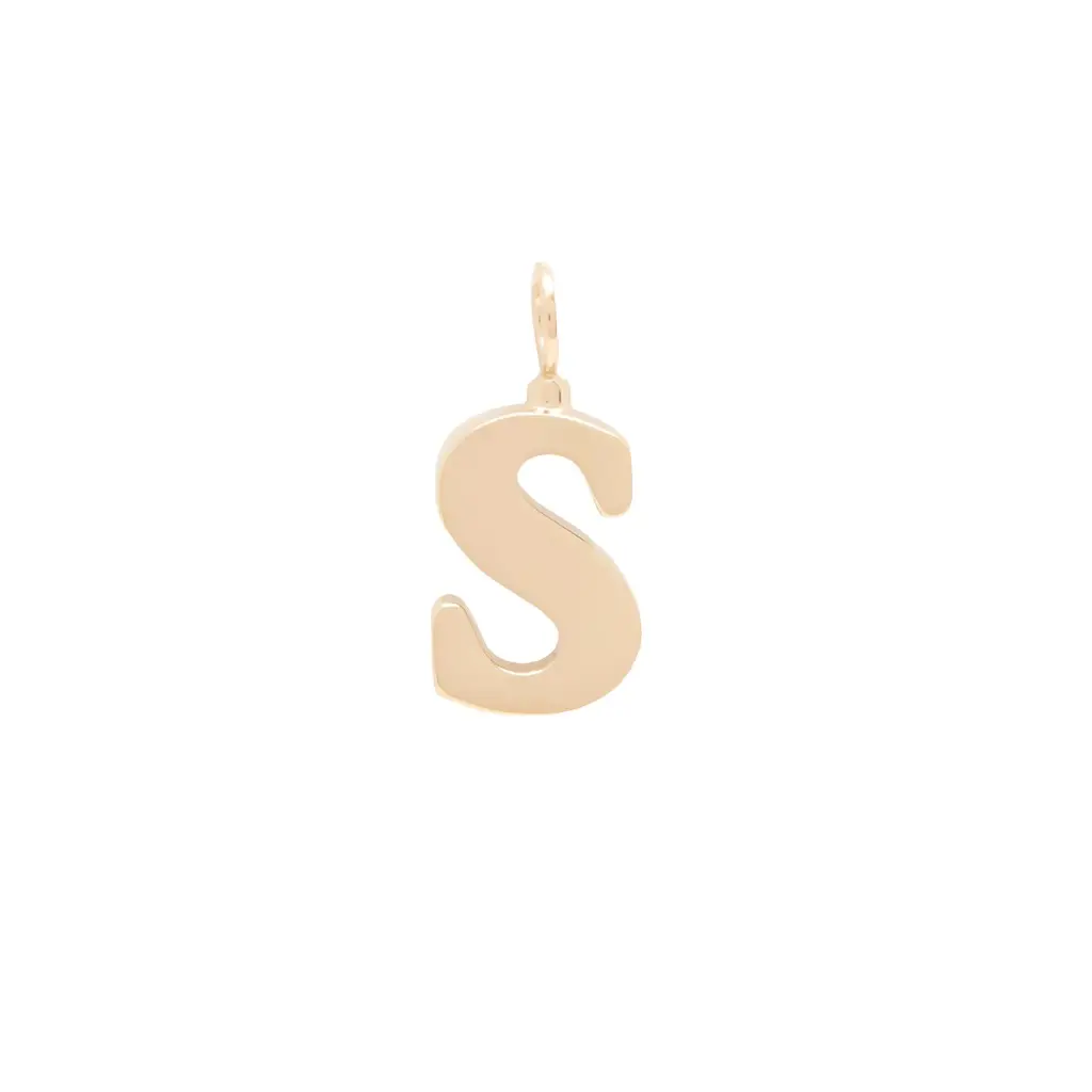 Chloé Alphabet letter S charm in brass | Image 1 Chloé Alphabet letter S charm in brass | Image 1