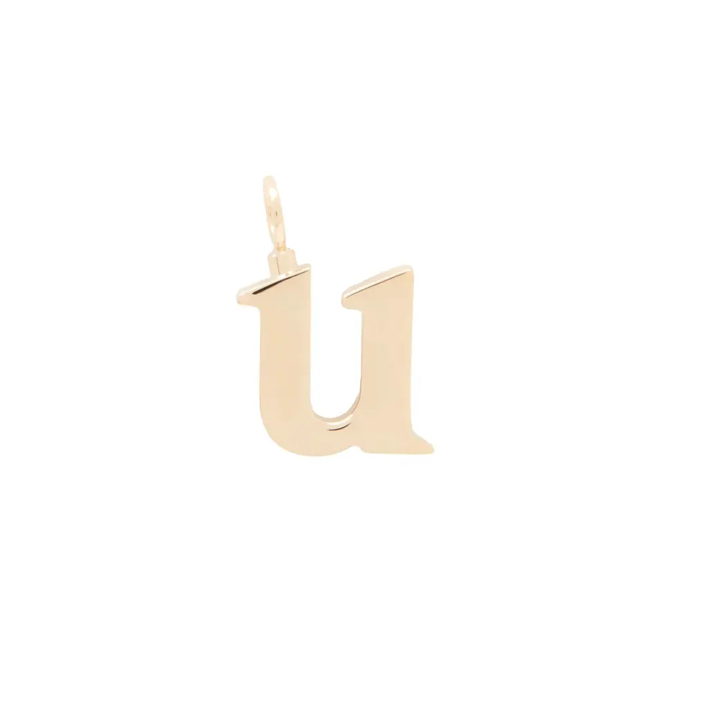 Chloé Alphabet letter U charm in brass | Image 1 Chloé Alphabet letter U charm in brass | Image 1