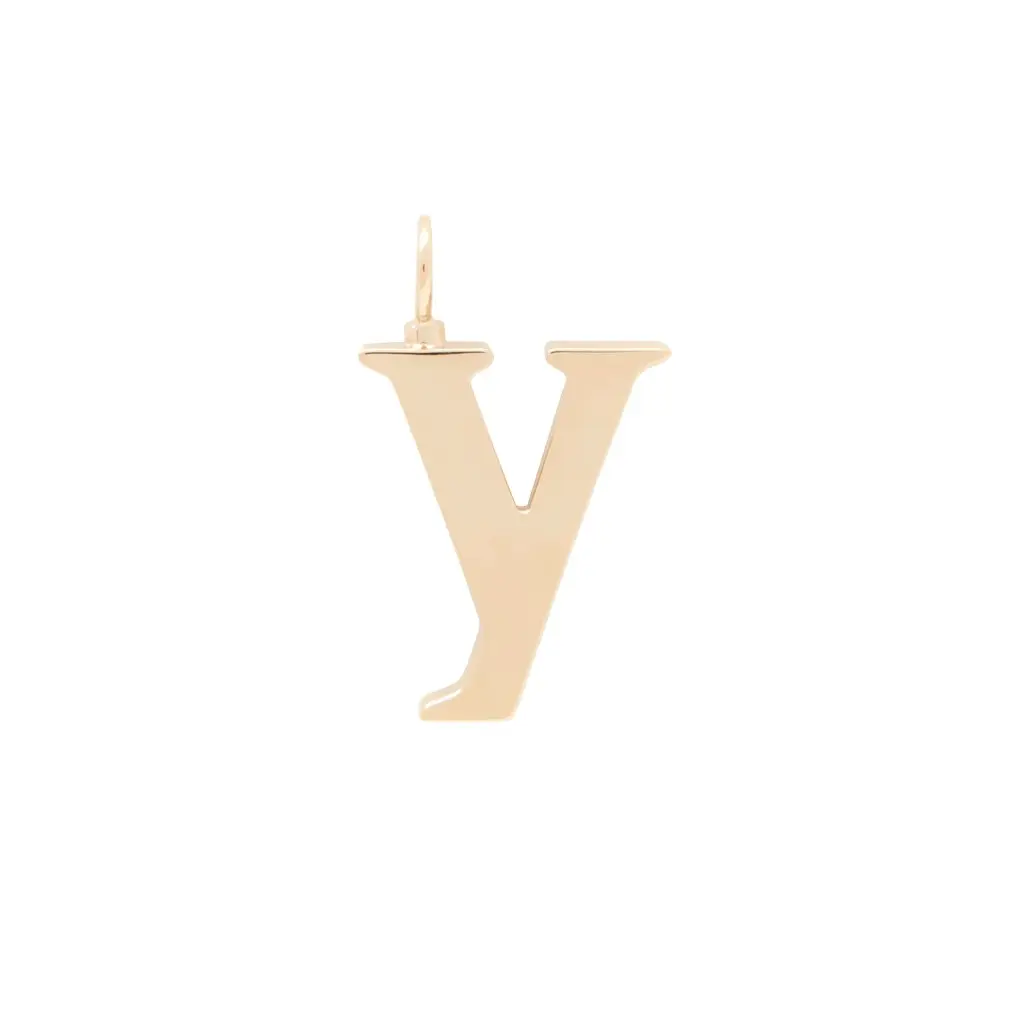 Chloé Alphabet letter Y charm in brass | Image 1 Chloé Alphabet letter Y charm in brass | Image 1