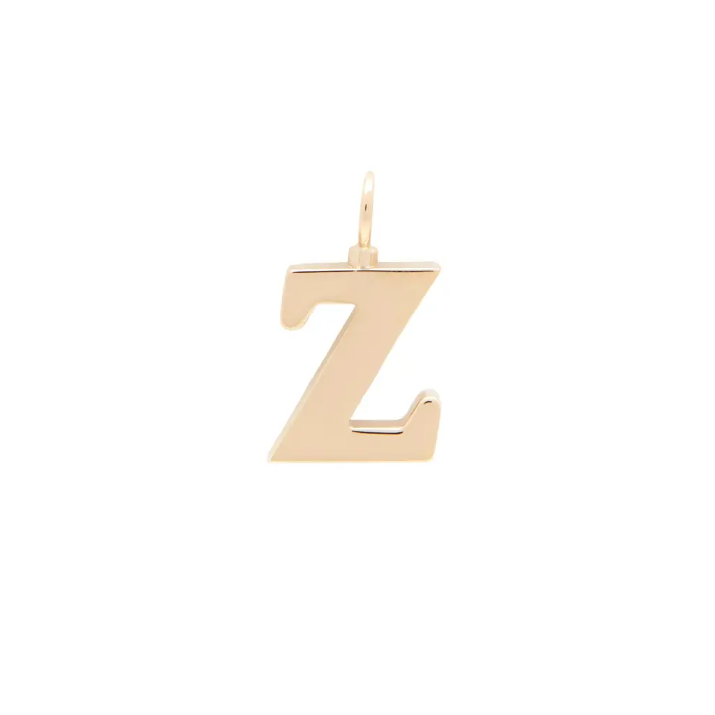 Chloé Alphabet letter Z charm in brass | Image 1 Chloé Alphabet letter Z charm in brass | Image 1