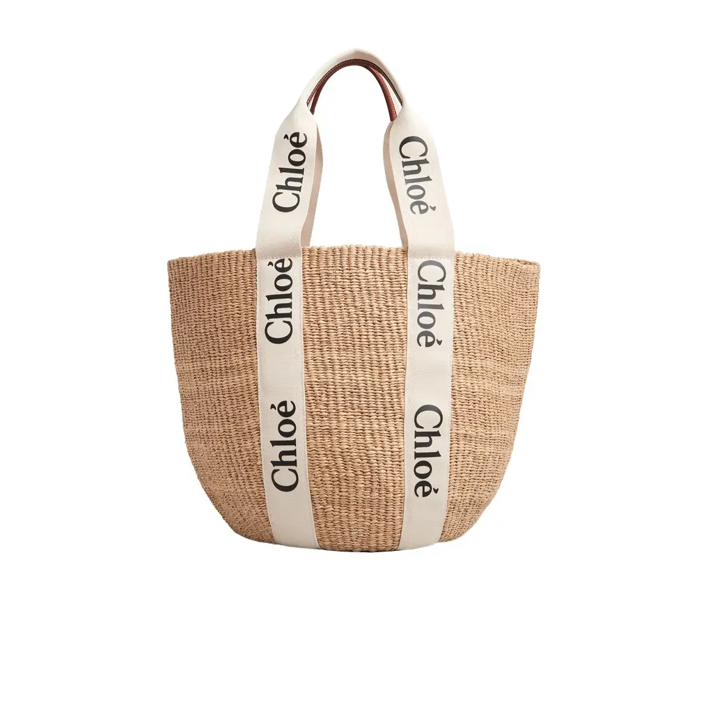 Chloé Large Woody basket in natural fibers | Image 1 Chloé Large Woody basket in natural fibers | Image 1