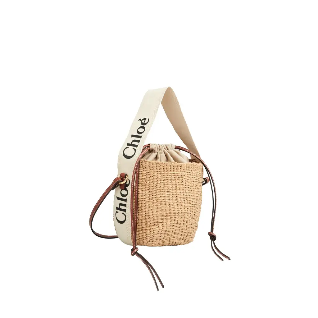 Chloé Small Woody basket in natural fibers | Image 1 Chloé Small Woody basket in natural fibers | Image 1