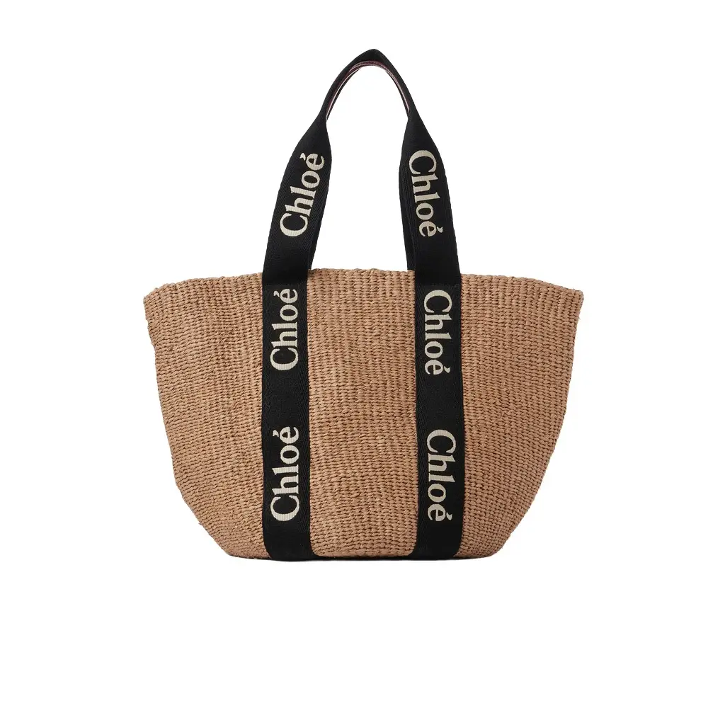 Chloé Large Woody basket in natural fibers | Image 1 Chloé Large Woody basket in natural fibers | Image 1