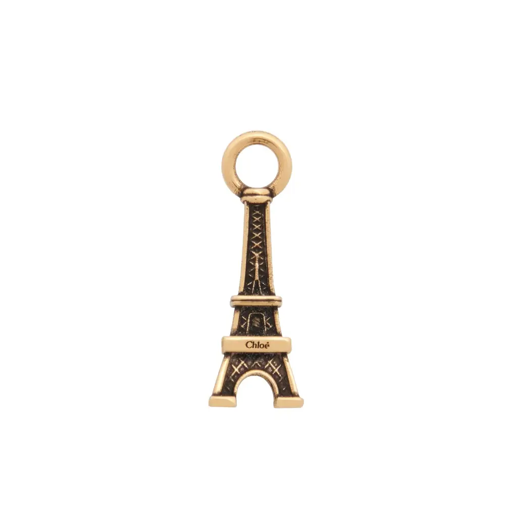 Chloé Alphabet Eiffel Tower charm in brass | Image 1 Chloé Alphabet Eiffel Tower charm in brass | Image 1