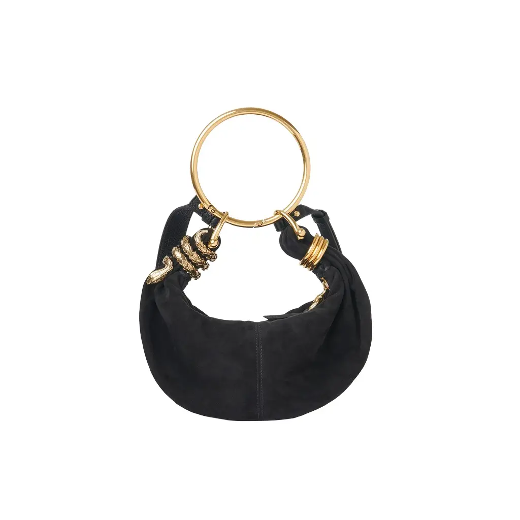 Chloé Small Snake Bracelet Hobo bag in suede leather | Image 1 Chloé Small Snake Bracelet Hobo bag in suede leather | Image 1