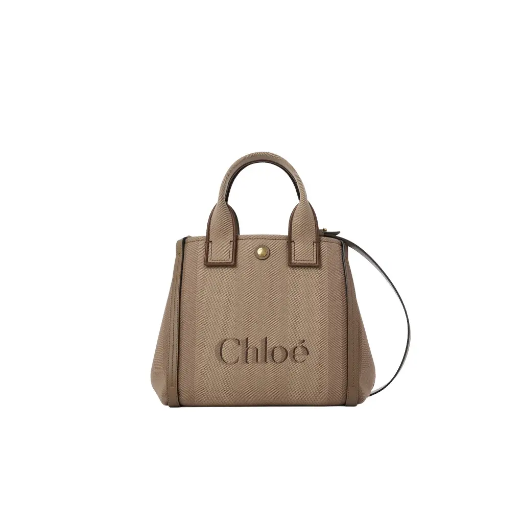 Chloé Small Chloé Carry tote bag in canvas | Image 1 Chloé Small Chloé Carry tote bag in canvas | Image 1
