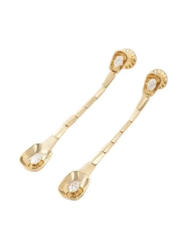Look 18-karat Gold Diamond Earrings