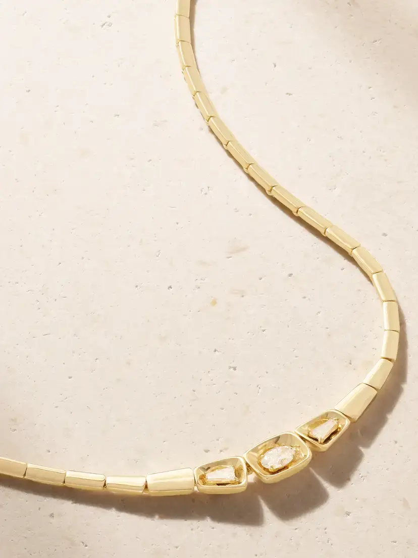 Nikos Koulis Look 18-karat Gold And Diamond Necklace | Image 1 Nikos Koulis Look 18-karat Gold And Diamond Necklace | Image 1