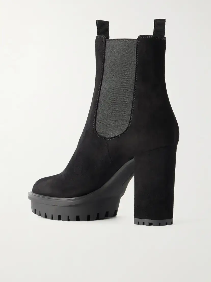 Gianvito Rossi Barry 100 Suede Ankle Boots | Thumbnail 3 Gianvito Rossi Barry 100 Suede Ankle Boots | Thumbnail 3