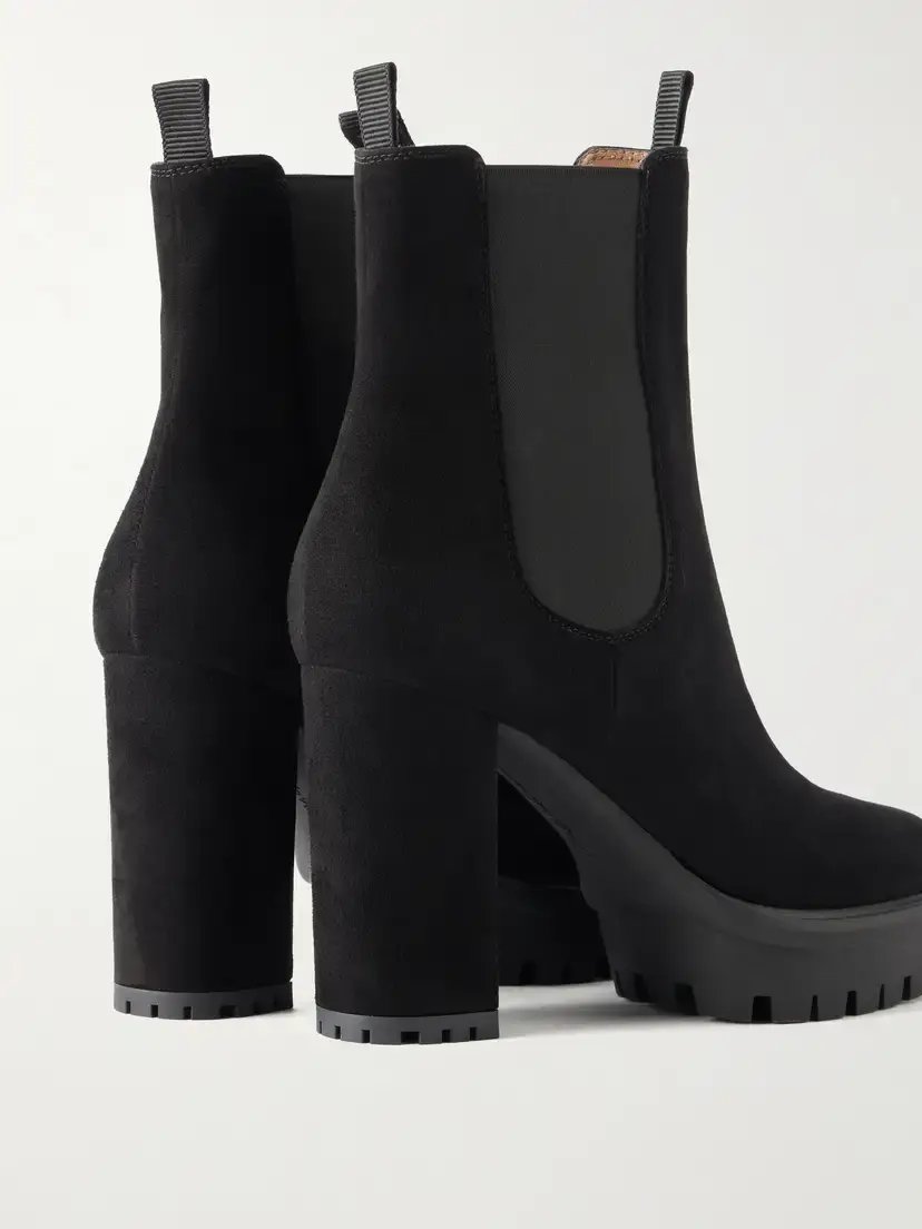Gianvito Rossi Barry 100 Suede Ankle Boots | Thumbnail 5 Gianvito Rossi Barry 100 Suede Ankle Boots | Thumbnail 5
