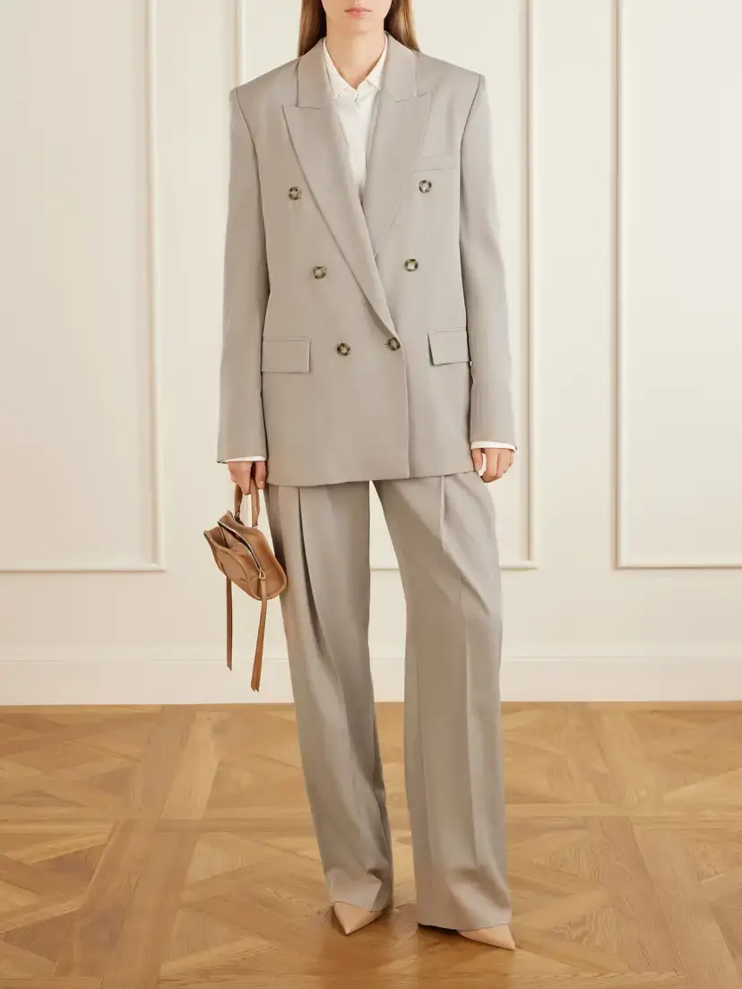 Stella McCartney Double-breasted Oversized Wool-twill Blazer | Thumbnail 2 Stella McCartney Double-breasted Oversized Wool-twill Blazer | Thumbnail 2