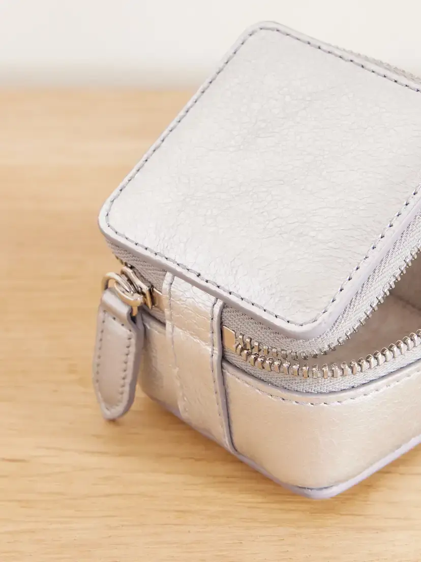 Smythson Metallic Leather Cosmetic Case | Thumbnail 3 Smythson Metallic Leather Cosmetic Case | Thumbnail 3
