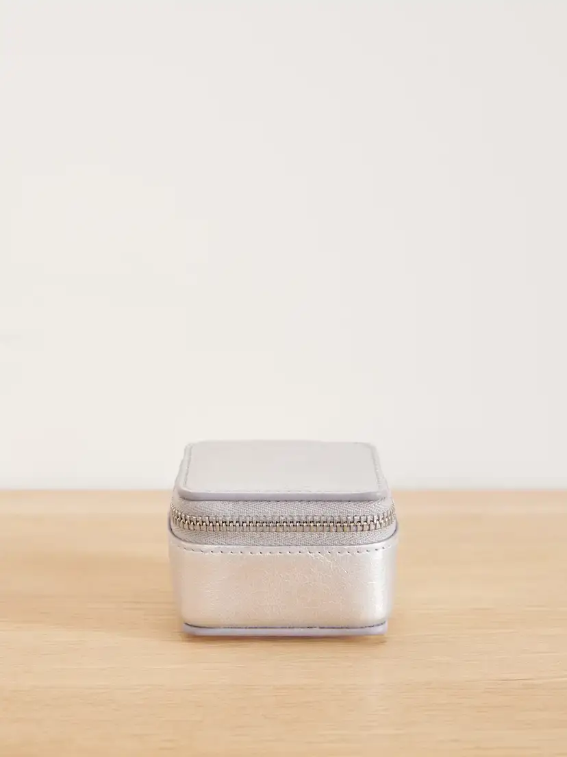 Smythson Metallic Leather Cosmetic Case | Image 1 Smythson Metallic Leather Cosmetic Case | Image 1