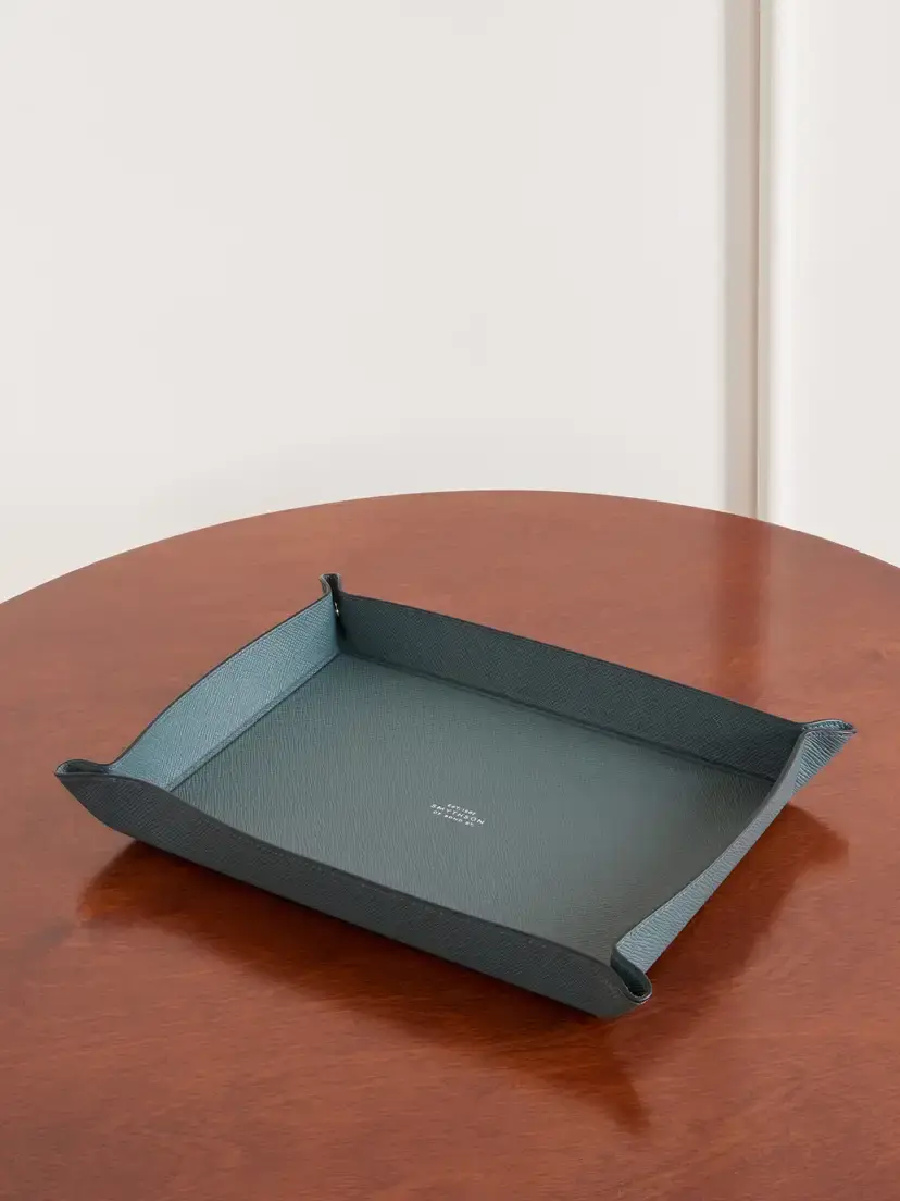 Smythson Panama Leather Trinket Tray | Image 1 Smythson Panama Leather Trinket Tray | Image 1
