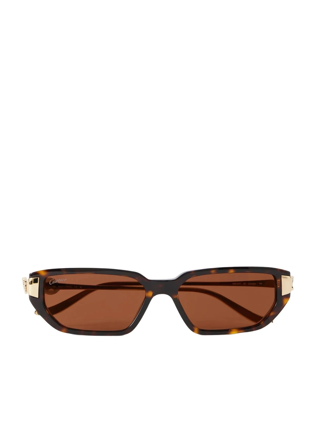 Panthère De Cartier Rectangular-frame Recycled-acetate Gold-tone Sunglasses Panthère De Cartier Rectangular-frame Recycled-acetate Gold-tone Sunglasses