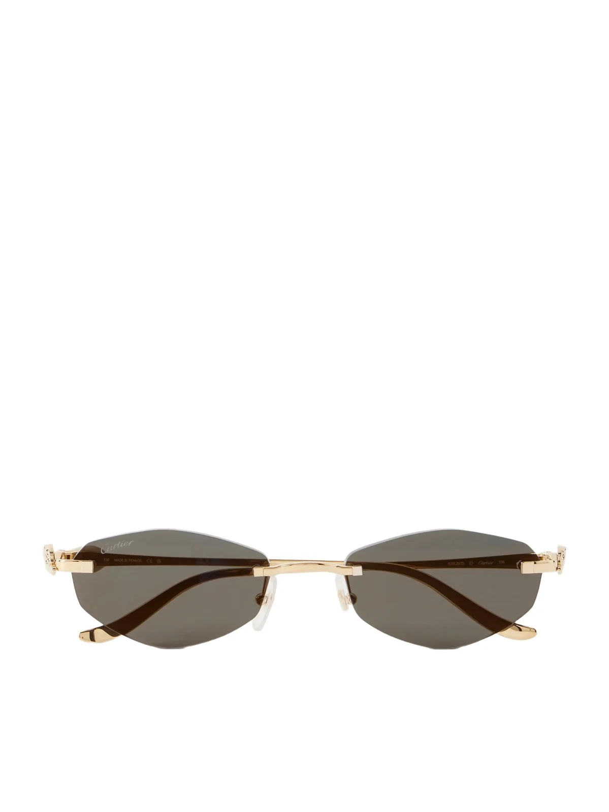 Panthère De Cartier Round-frame Gold-tone Sunglasses Panthère De Cartier Round-frame Gold-tone Sunglasses