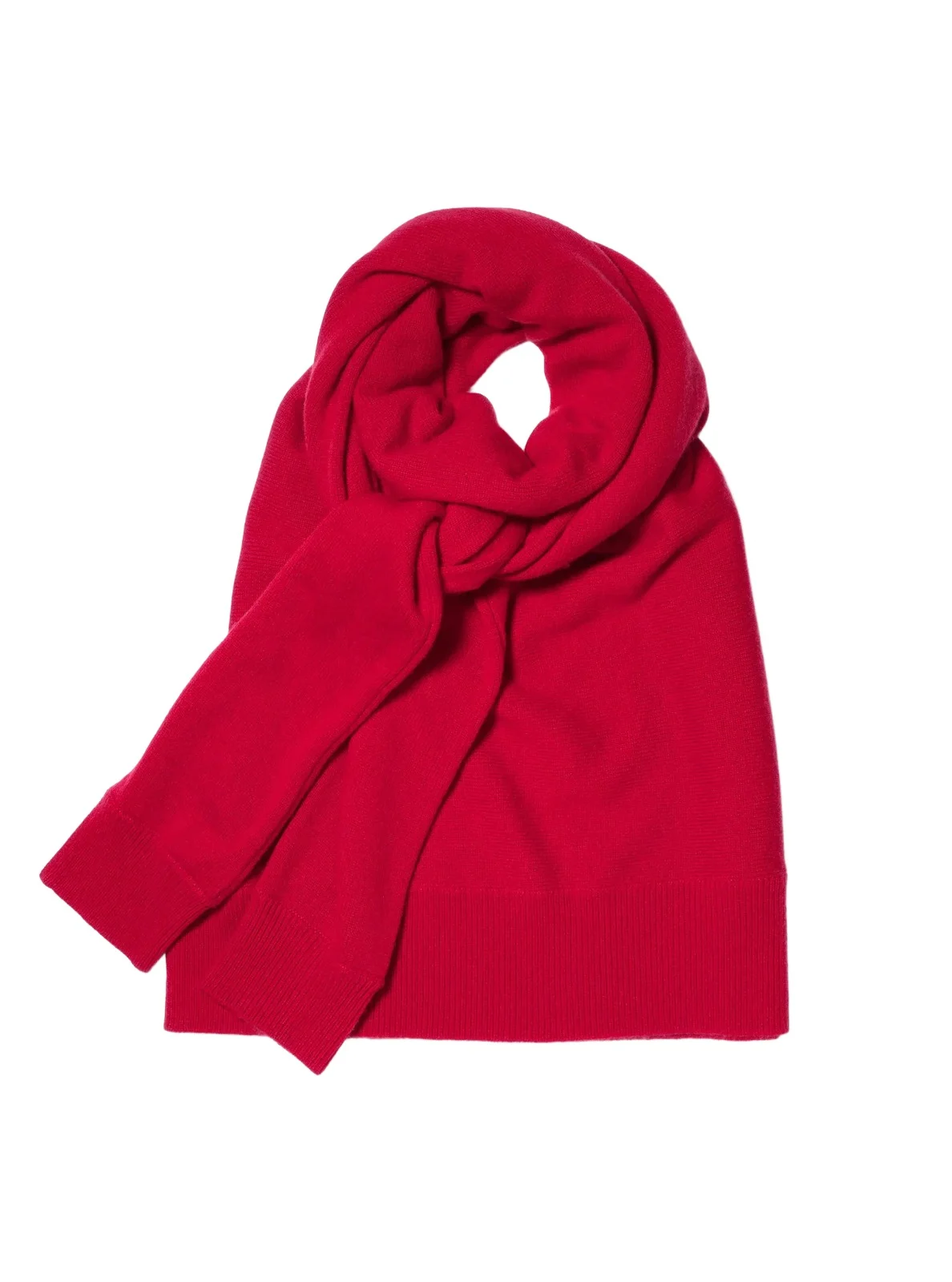 Cashmere Sweater Scarf in Red - One Size by Michael Kors Collection Cashmere Sweater Scarf in Red - One Size by Michael Kors Collection