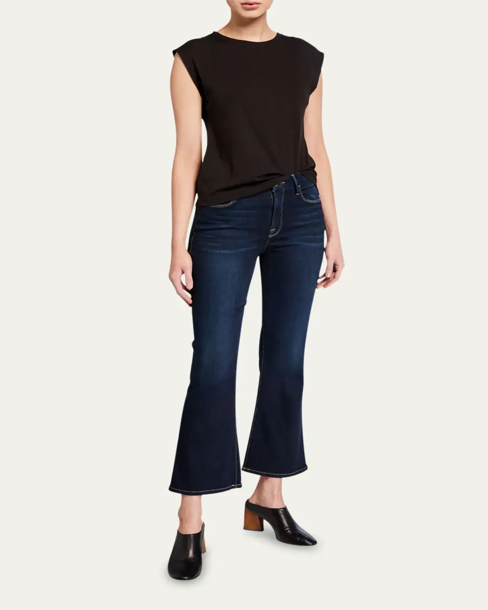 Frame Le Crop Mini Boot-Cut Jeans | Thumbnail 2 Frame Le Crop Mini Boot-Cut Jeans | Thumbnail 2