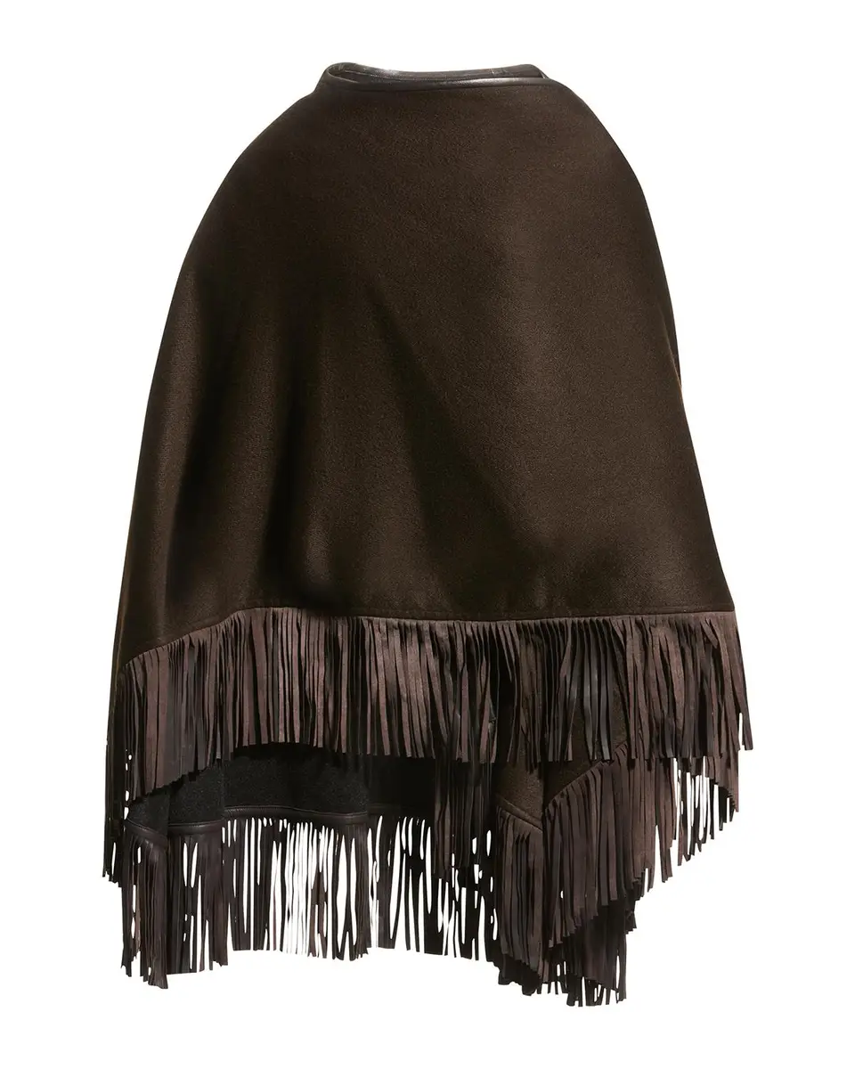 Sofia Cashmere Reversible Fringe Cashmere Cape | Thumbnail 2 Sofia Cashmere Reversible Fringe Cashmere Cape | Thumbnail 2