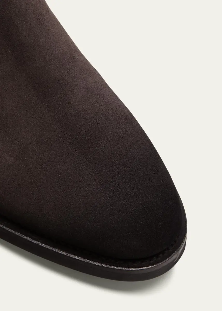 Santoni Men's Enver Suede Chelsea Boots | Thumbnail 5 Santoni Men's Enver Suede Chelsea Boots | Thumbnail 5