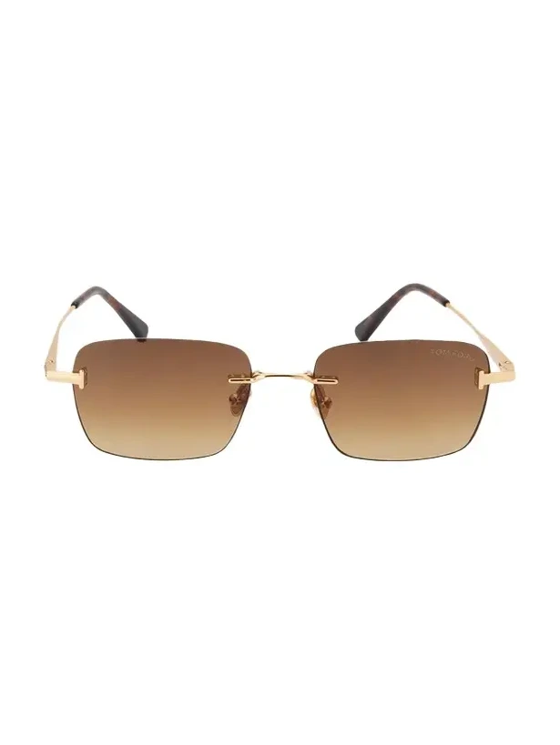 Men's Jake Rimless Rectangular Metal Sunglasses Men's Jake Rimless Rectangular Metal Sunglasses