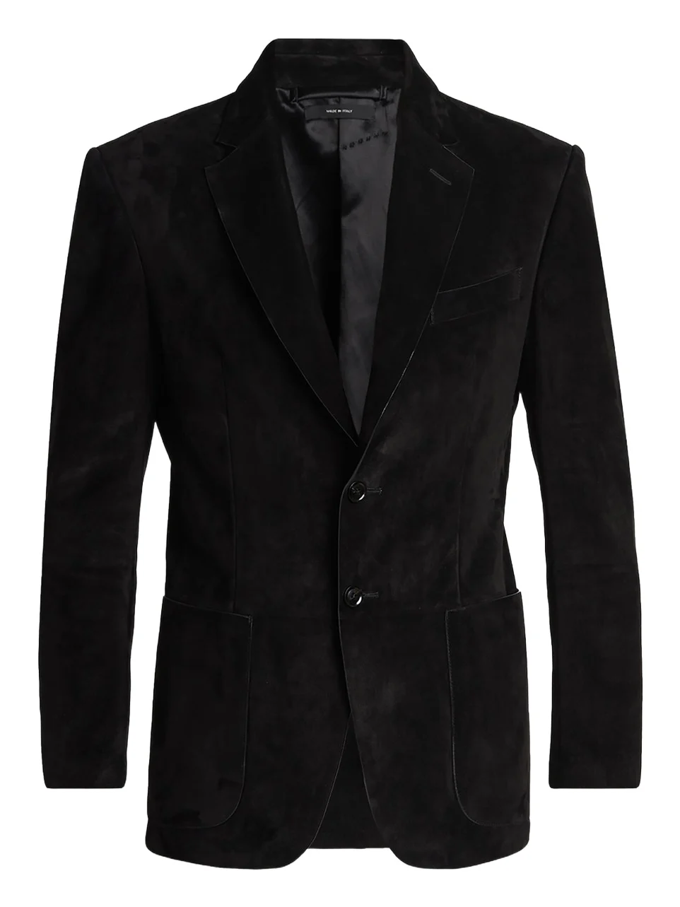 Men's Suede Single-Breasted Blazer