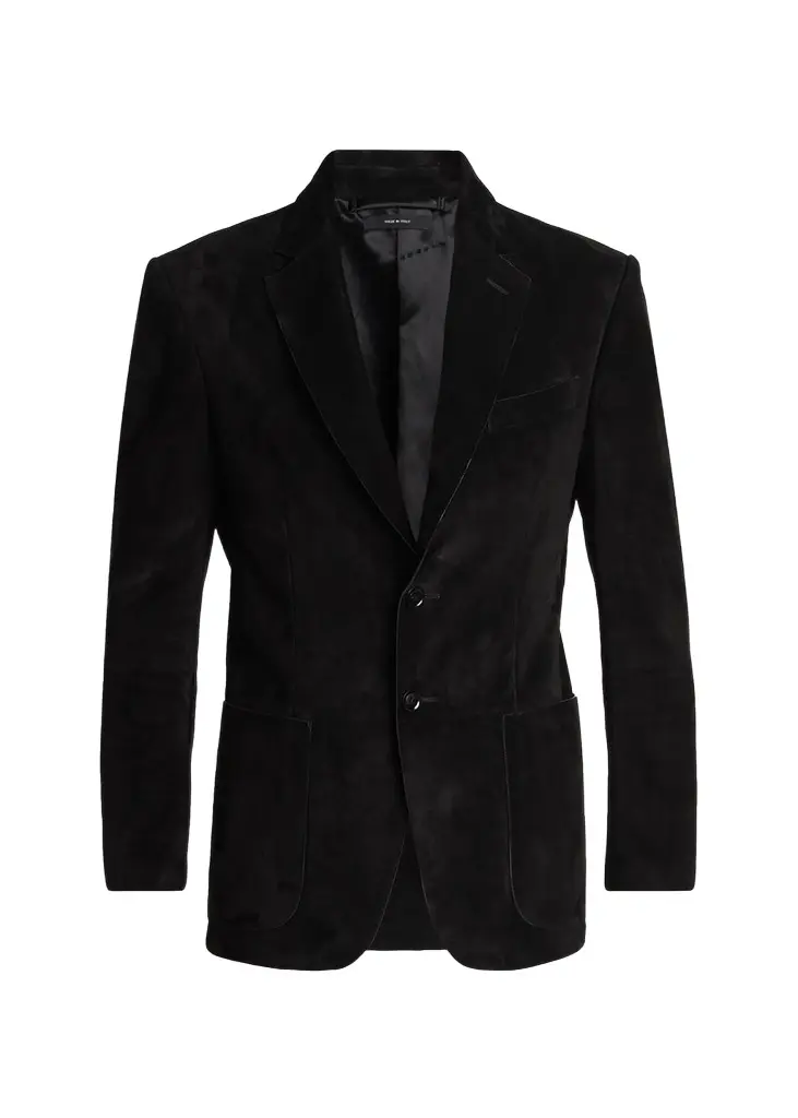 TOM FORD Men's Suede Single-Breasted Blazer | Image 1 TOM FORD Men's Suede Single-Breasted Blazer | Image 1